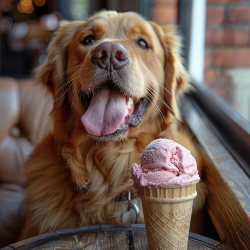 Immer mehr Eisdielen bieten auch eine ungesüßte Sorte für Vierbeiner an.